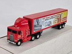 1/58 Scale Die-Cast McDonald's 45th Anniversary Cabover Semi Truck & Trailer