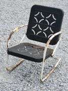 (P) (2) Metal Patio Chairs