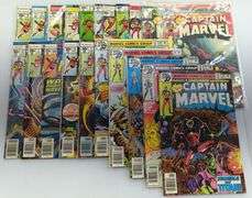 (D) Marvel Captain Marvel And Ms. Marvel Comic Books