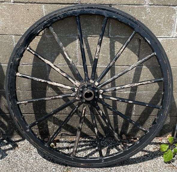 (ST) Vintage Wagon Wheel 44 1/2” - Kraft Auction Service, LLC
