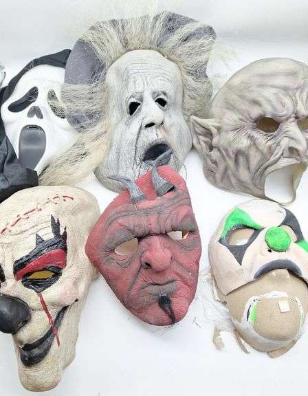 (KC) Scary Halloween Spooky Masks, All Masks Around 10