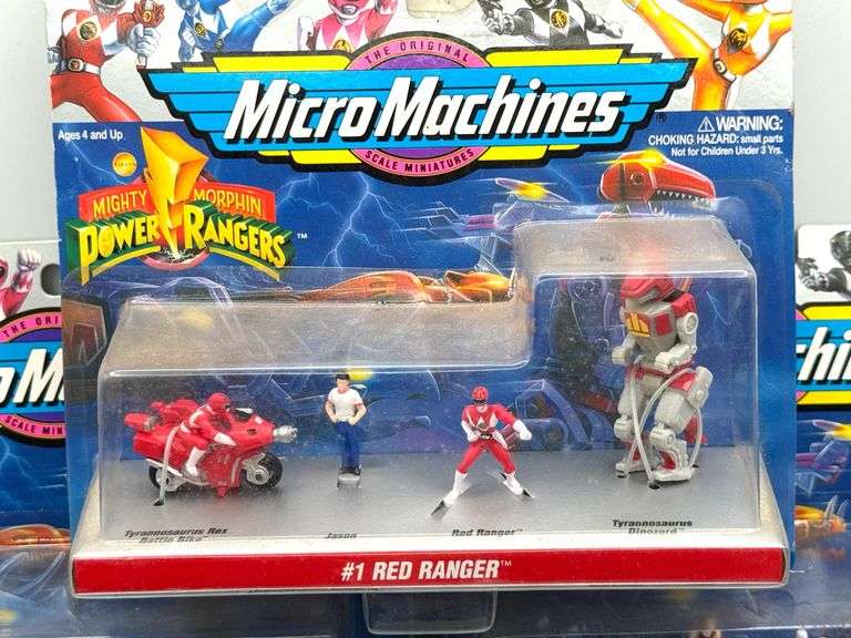Power Rangers Megamorph Machine (5) Micro Machines Mighty Morphin Power Rangers Sets - Kraft Auction ...