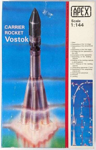 1/144 Scale Apex Vostok Carrier Rocker Model Kit - Sealed