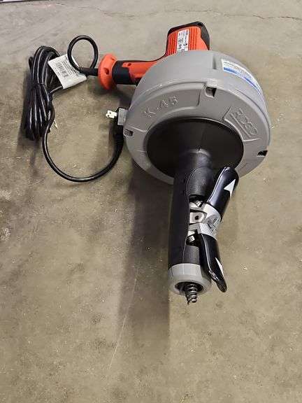 Ridgid K-45 Powered Drain Cleaner W/AutoFeed Technology. Model# K-45AF.