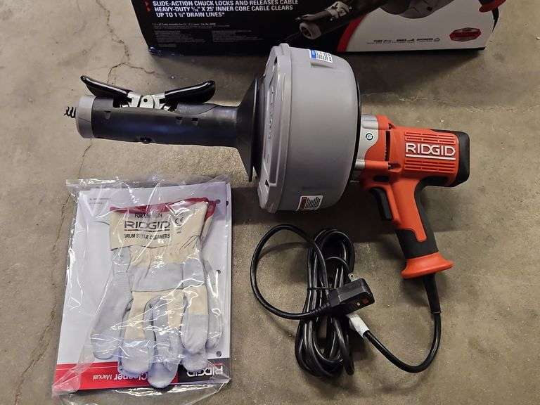 Ridgid K-45 Powered Drain Cleaner W/AutoFeed Technology. Model# K-45AF.