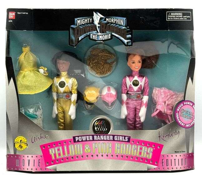 1995 Power Ranger Girls Yellow & Pink Rangers, Kimberly & Alisha ...