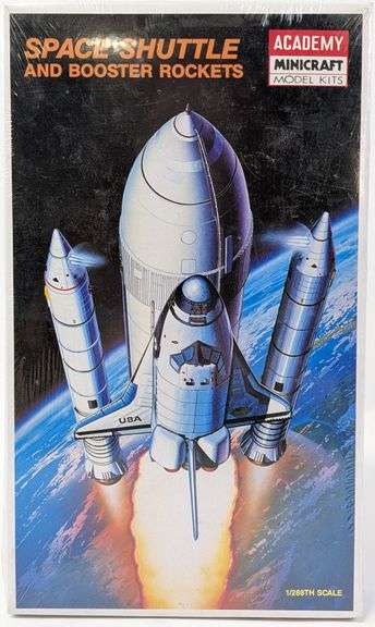 1/288 Scale Academy Space Shuttle & Booster Rockets Model Kit - Sealed