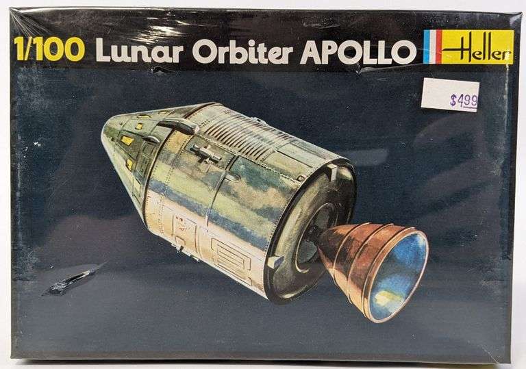 1/100 Scale Heller Lunar Orbiter Apollo Model Scale - Sealed