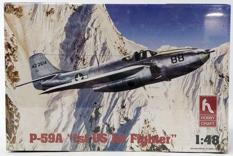 1/48 Scale Hobby Craft P-59A "1st US Jet Fighter" Model Kit - Sealed