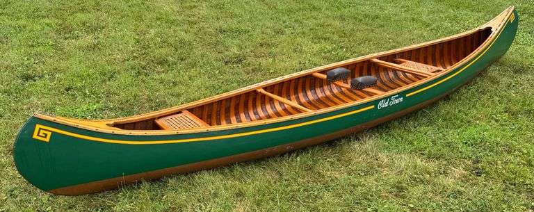 1945 16Ft Old Town Yankee Wooden Canoe