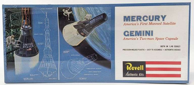 1/48 Scale Revell Mercury & Gemini Model Kit - Sealed