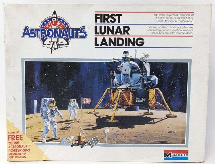 1/48 Scale Monogram First Lunar Landing Model Kit - NIB