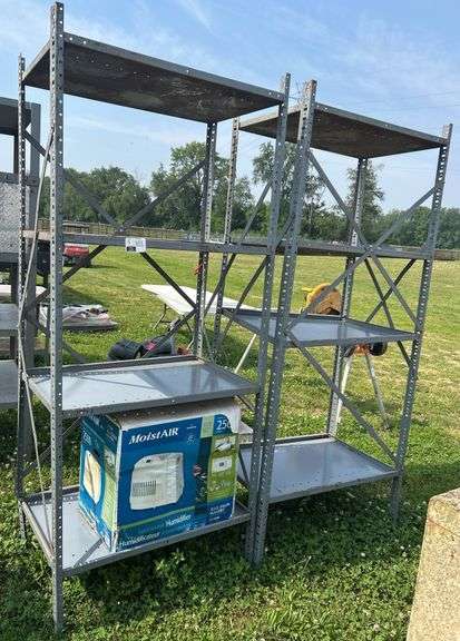 (CG) Metal 4-Shelf Storage Racks w/ Moist Air Humidifier - Kraft ...