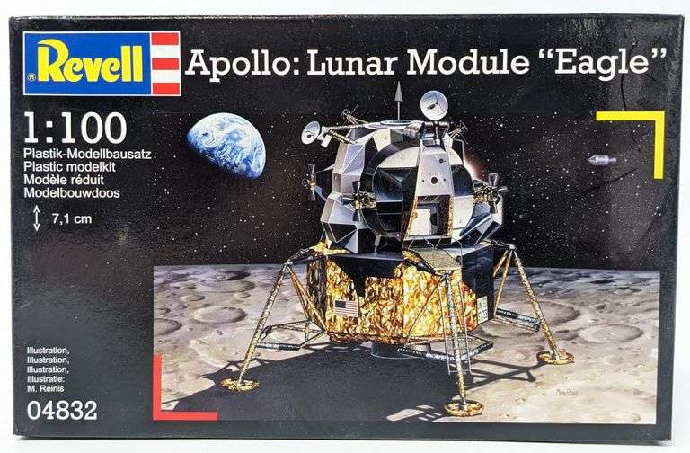 1/100 Scale Revell Apollo: Lunar Module "Eagle" Model Kit - Sealed