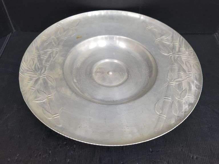 (Q) Vintage Aluminum Everlast Lazy Susan And Wilson Specialties Co 2-Tiered Serving Tray