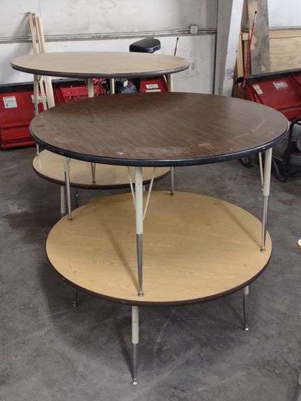 Adjustable Round Activity Tables