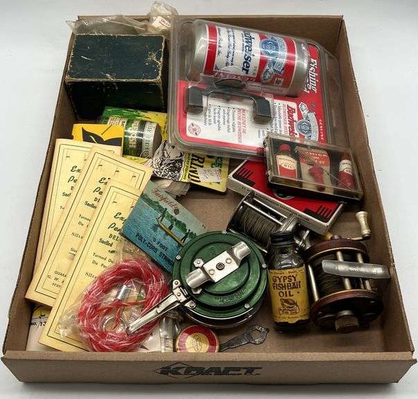 (GH) Fishing Reels, Hooks, Fish Bait Oil and more