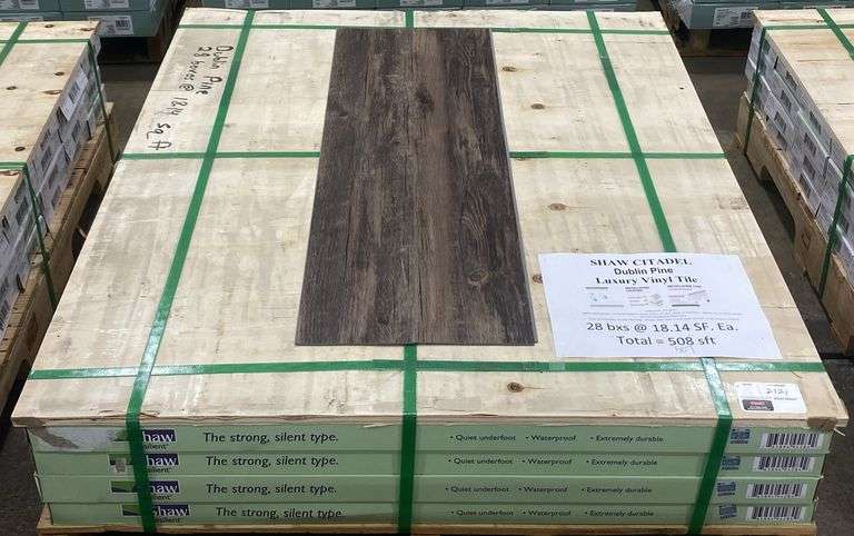 Shaw Citadel DUBLIN PINE Luxury Vinyl Tile - Kraft Auction Service, LLC