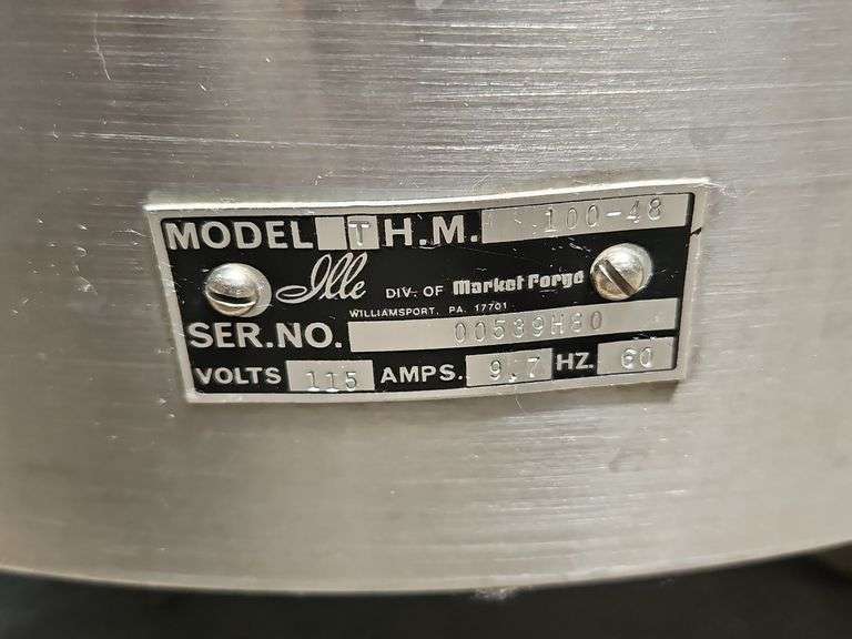 Market Forge Mfg. Hydrotherapy Unit. Model# THM-100-48 PM.