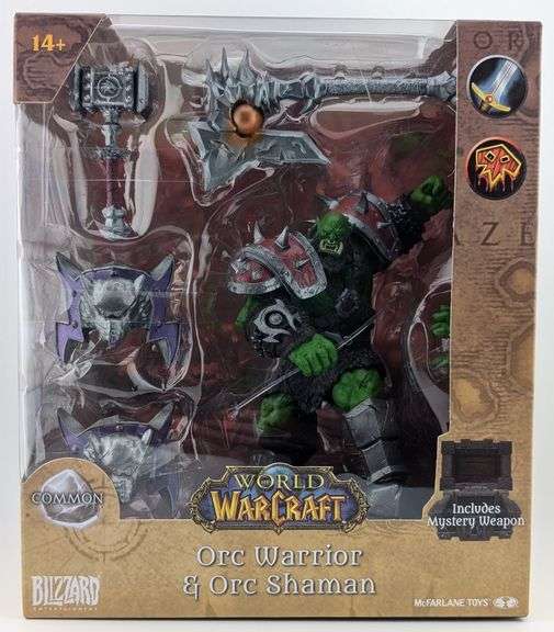 2023 McFarlane World Of Warcraft Orc Warrior & Orc Shaman 6" Action Figure NIB