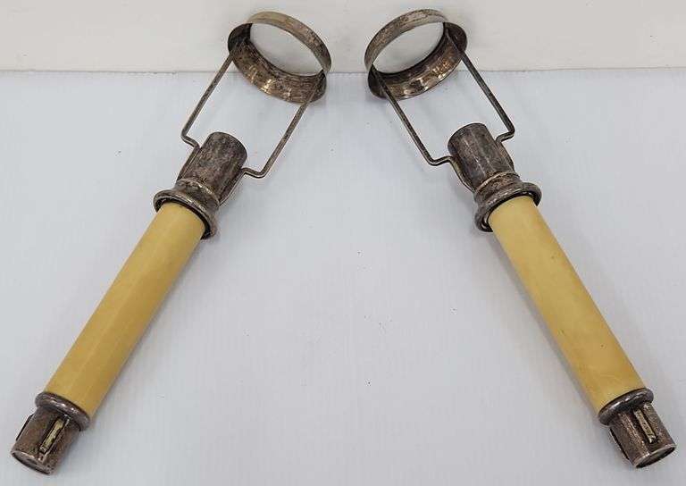 (II)(2) Gorham Co. Tiffany Style Candle Lamps