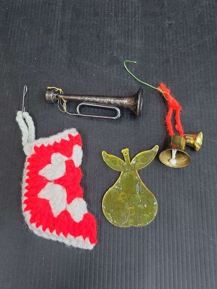 (Q) Vintage Christmas Ornaments Including Glass, Wood Cutouts, Beaded And More