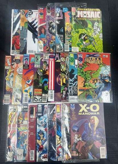 (J) Variety Of Marvel, DC, Image, Valiant, And FantaCo Comic Books.