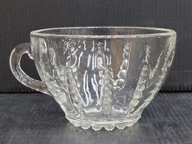 (Q) Vintage Federal Glass Columbia Depression Glass Cups