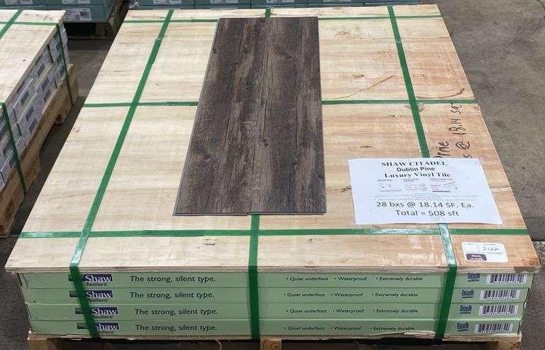 Shaw Citadel DUBLIN PINE Luxury Vinyl Tile - Kraft Auction Service, LLC
