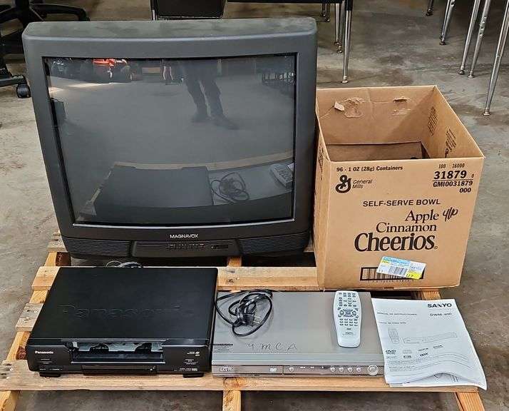 Pallet With T.V. VCR, DVD Player & More.