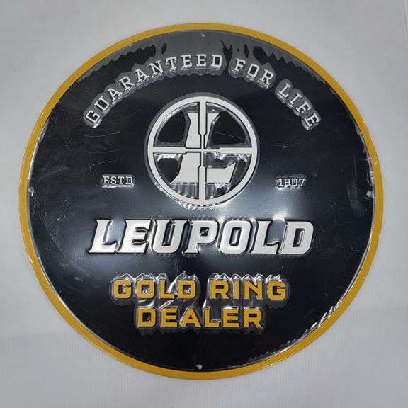 (AS) Redfield & Leupold Metal Advertising Signs
