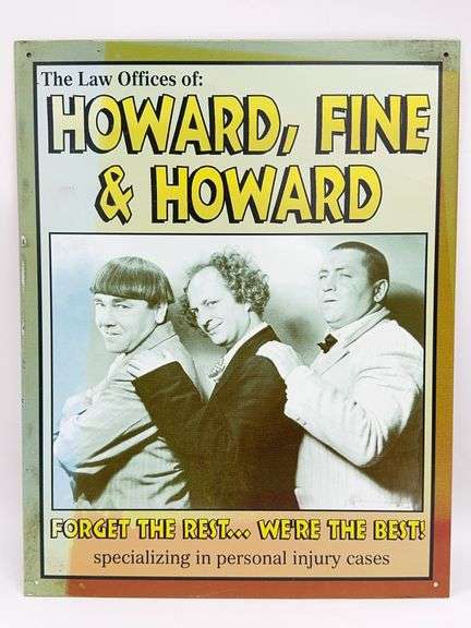 The Three Stooges Metal Sign