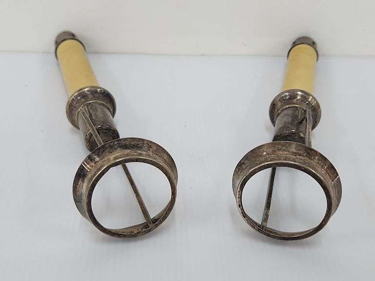 (II)(2) Gorham Co. Tiffany Style Candle Lamps