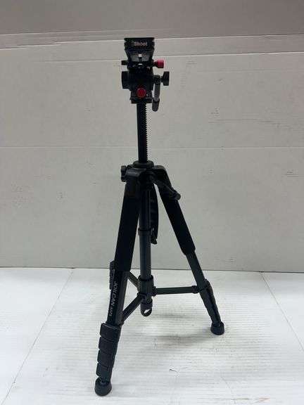 (J) Joilcan AH75 Camera Tripod, With iShoot Long Range Quick Release Plate, And VidPro Tripod Bag.
