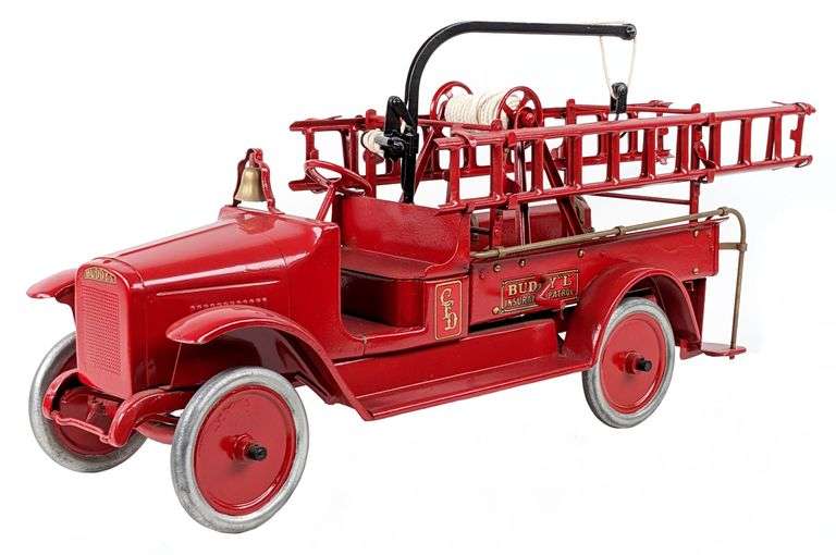 Restored Buddy L Hook & Ladder Fire Truck