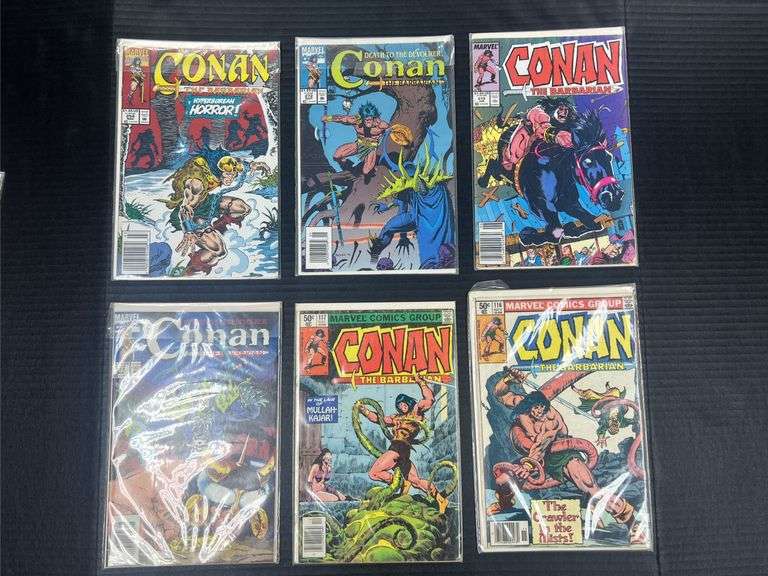 (J) Marvel Conan Comic Books.