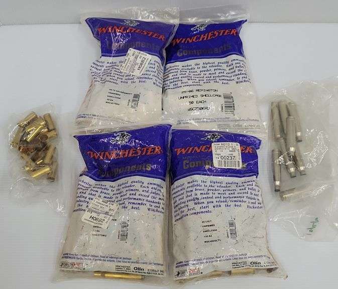 (AR) Various Shell Casings: Winchester 45-70 Unprimed, 270 Winchester, 25-06 Remington And More