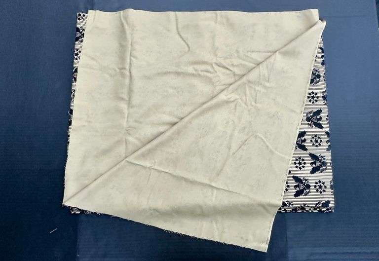 (Q) Patriotic Eagle & Stars One-Sided Printed Fabric