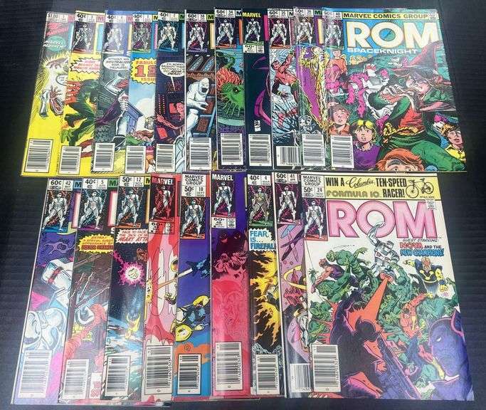 (J) Marvel ROM Spaceknight Comic Books, 1980s