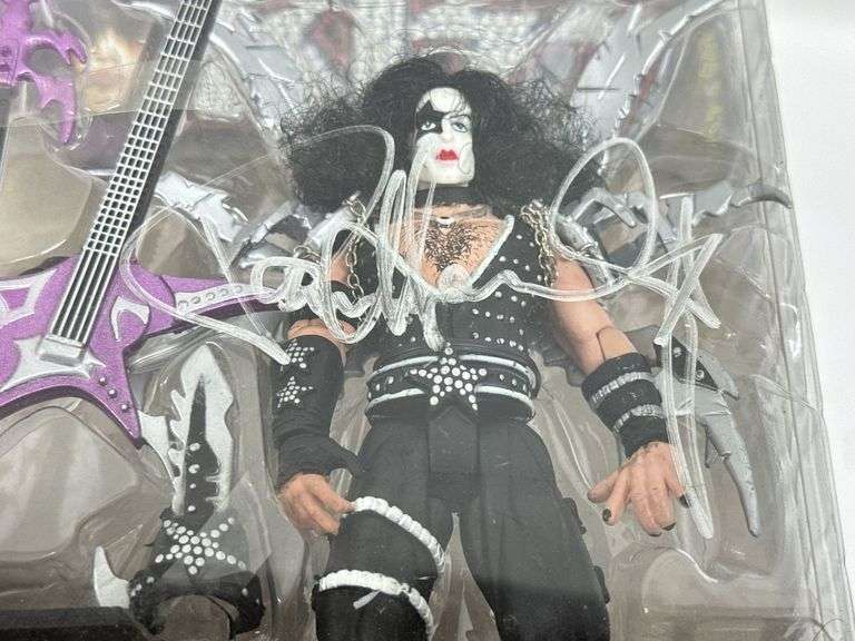 Kiss Paul Stanley Autographed McFarlane Acrion Figure On Blister Card w/ Signed Blister