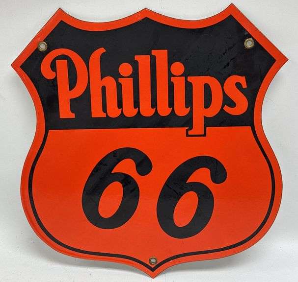 Phillips 66 Porcelain Pump Plate Sign