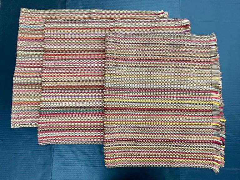(Q) Woven Nylon Rag Rugs