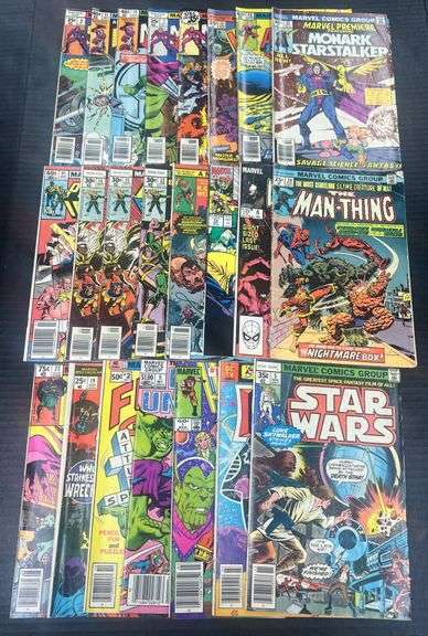 (J) 1970s & 1980s Marvel Comic Books.