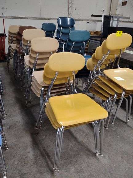 MCM Stackable School Chairs