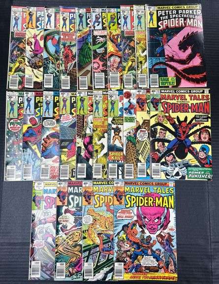 (J) Marvel Spider-Man Comic Books.