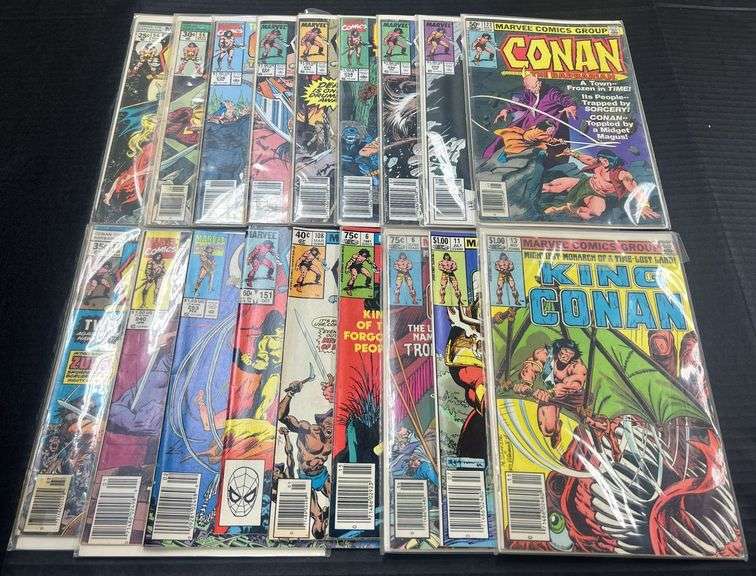 (J) Collection Of Marvel Conan Comic Books.