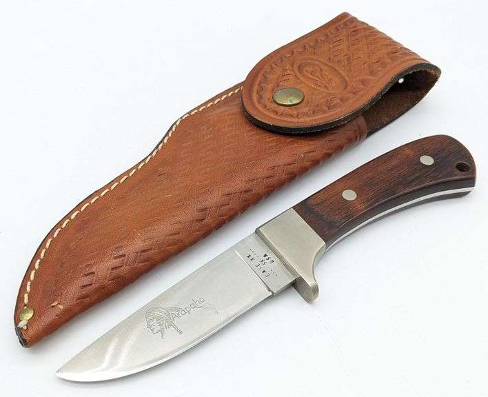 1980 Case XX Arapaho Smooth Pakkawood Fixed Blade Hunter R503 w/ Sheath