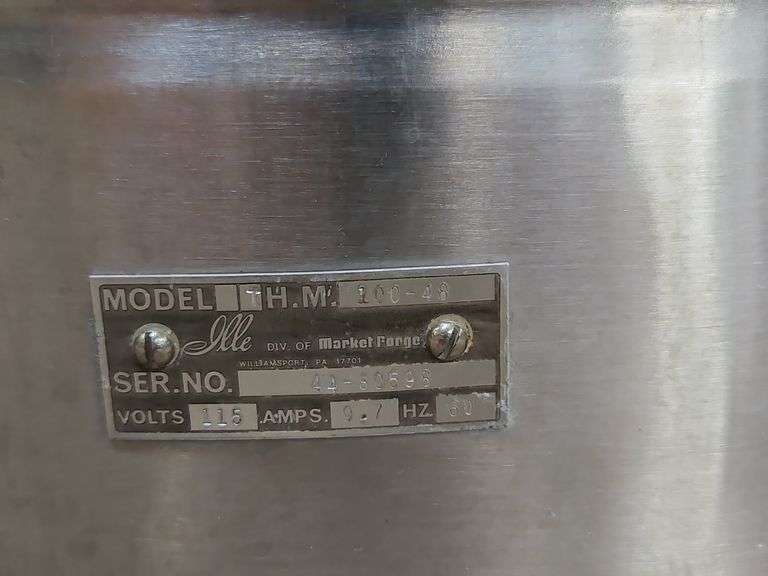 Market Forge Mfg. Hydrotherapy Unit. Model# THM-100-48.