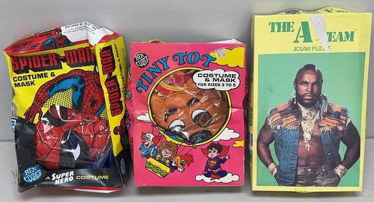 Vintage Halloween Masks & Mr T Puzzle