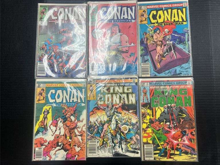 (J) Marvel Comics Conan The Barbarian & King Conan Comic Books.